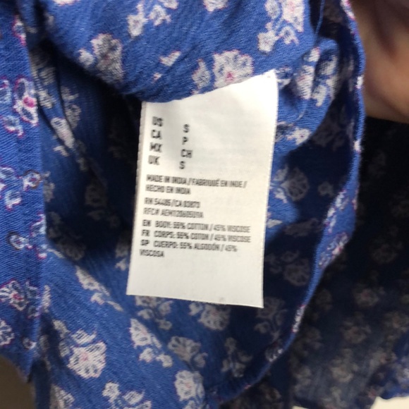 American Eagle Peplum Peasant Top Boho - Picture 7 of 7